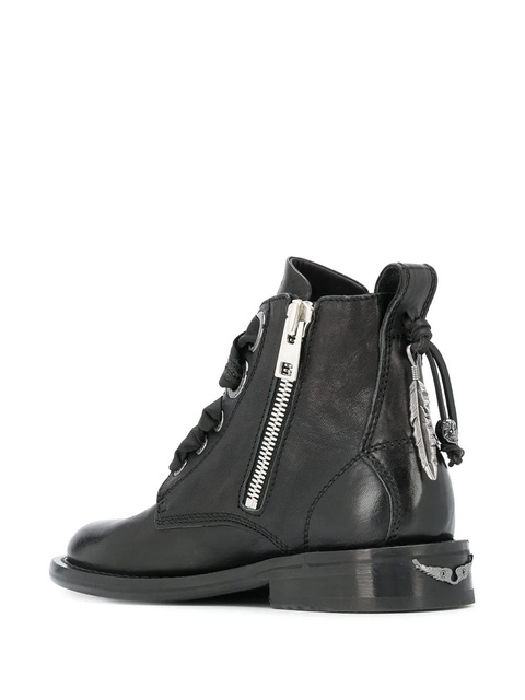 Zadig&Voltaire lace-up 30mm ankle boots - Black - zdjęcie produktu nr 2