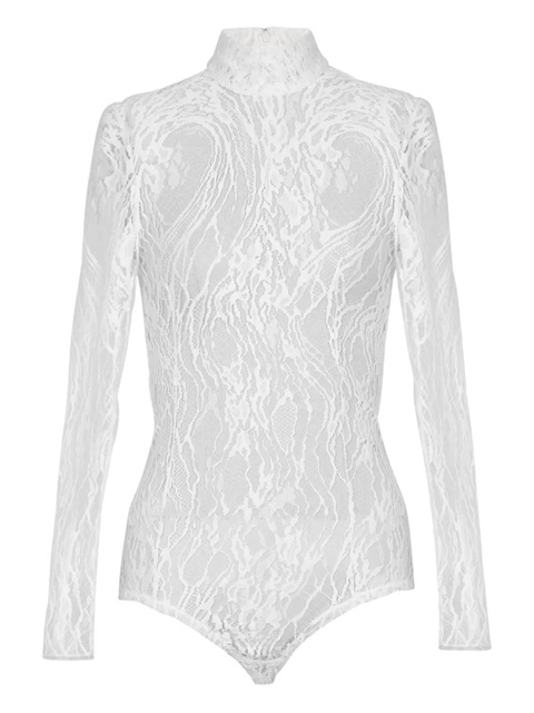 Balmain long-sleeved lace body - White - zdjęcie produktu nr 1