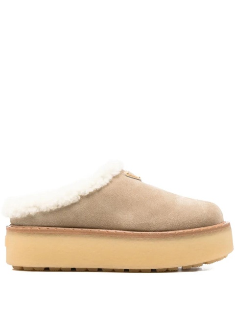 Prada suede slippers - Neutrals - zdjęcie produktu nr 1