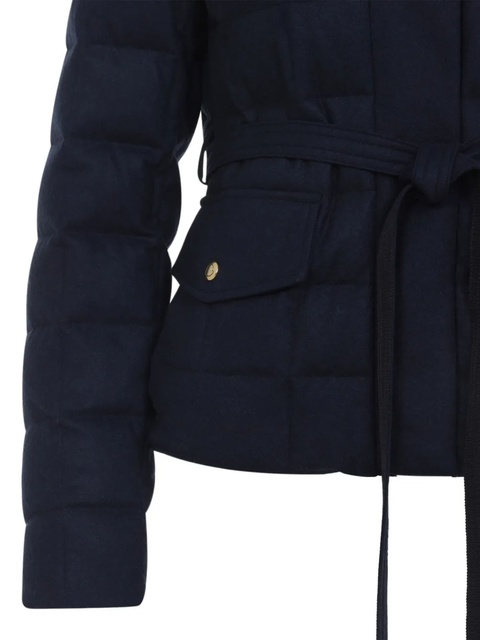 Moncler Bussettes quilted belted jacket - Blue - zdjęcie produktu nr 2