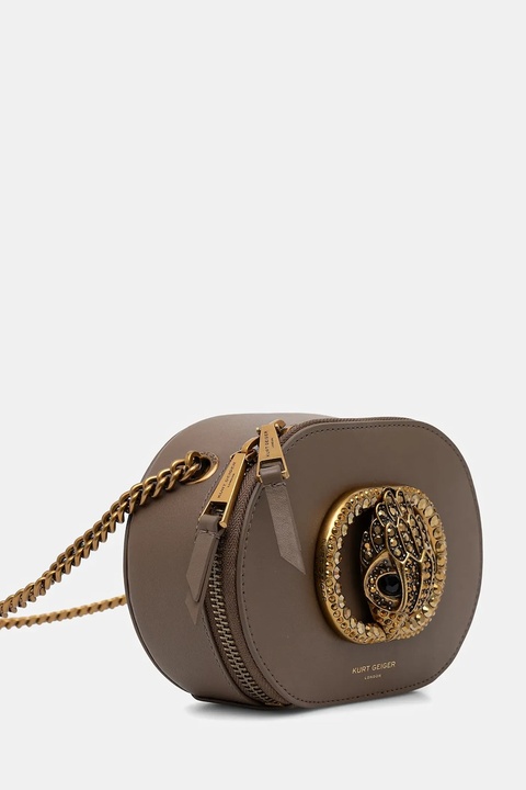 Kurt Geiger London torebka skórzana kolor brązowy 3600637109 - zdjęcie produktu nr 2