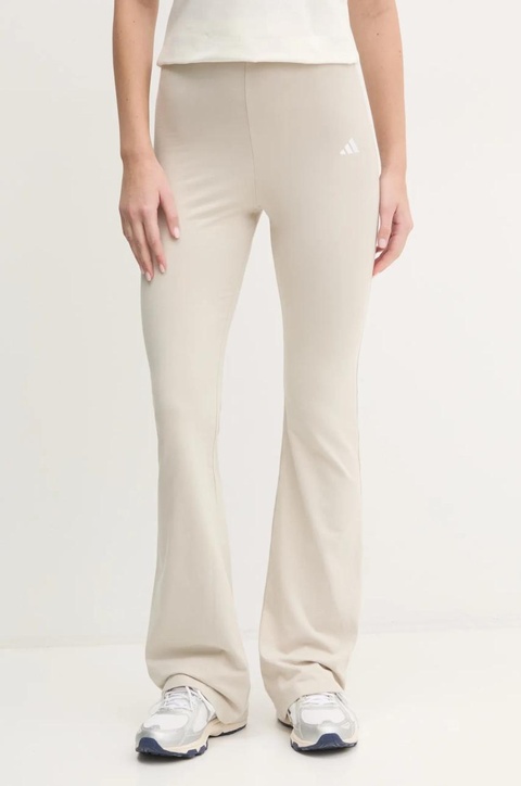 adidas legginsy Essentials damskie kolor beżowy gładkie JD3072 - zdjęcie produktu nr 1