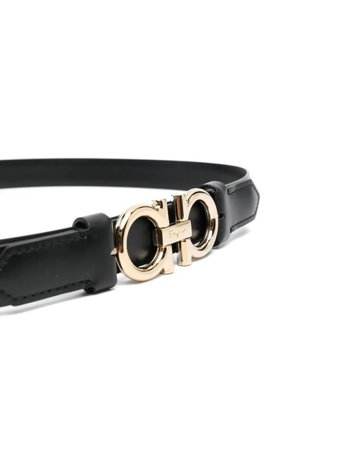 Ferragamo Gancini-buckle leather belt - Black - zdjęcie produktu nr 2