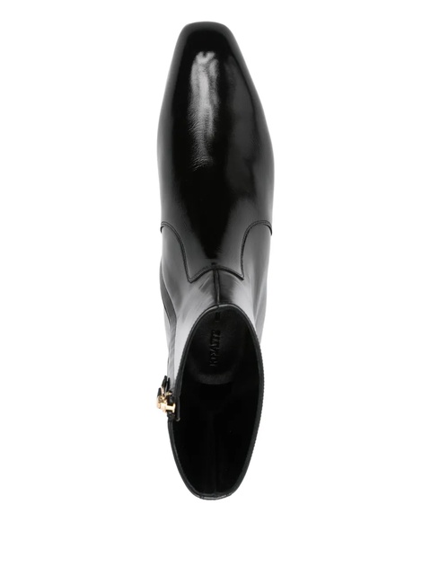 KHAITE leather zip boots - Black - zdjęcie produktu nr 2