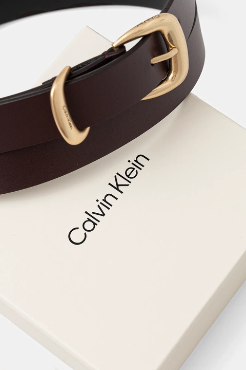 Calvin Klein pasek skórzany damski kolor bordowy LV04K7012G - zdjęcie produktu nr 2