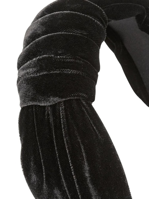 Jennifer Behr Helene knotted headband - Black - zdjęcie produktu nr 2