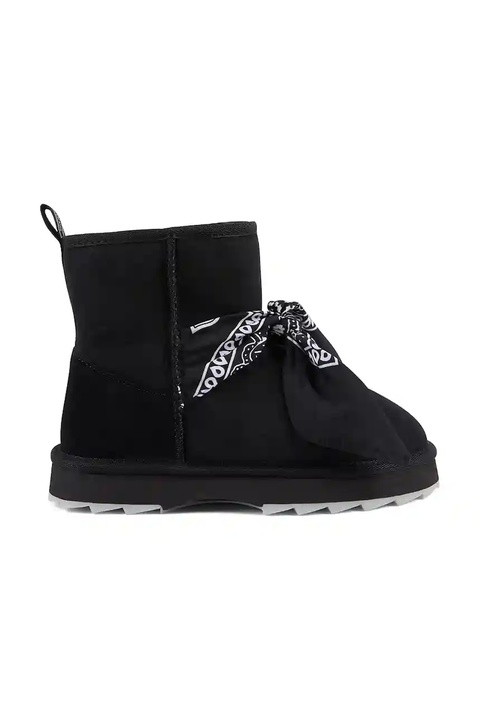 Emu Australia śniegowce zamszowe Sharky Mini Bandana kolor czarny W13199 - zdjęcie produktu nr 1