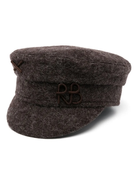 Ruslan Baginskiy logo-appliqué baker boy cap - Brown - zdjęcie produktu nr 2