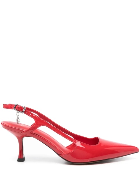 Maje 70mm patent- leather slingback pumps - Red - zdjęcie produktu nr 1