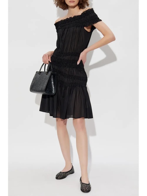 Tory Burch off-shoulder ruffled dress - Black - zdjęcie produktu nr 1