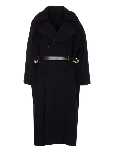 Jean Paul Gaultier button-fastening belted coat - Black - zdjęcie produktu nr 1
