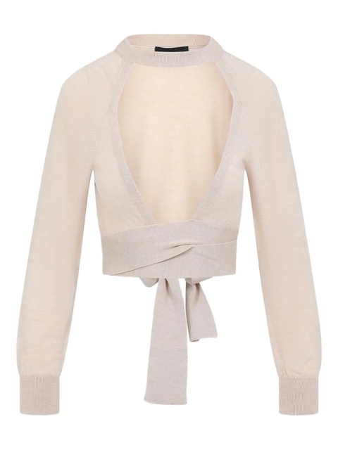 Simone Rocha cut-out top - Neutrals - zdjęcie produktu nr 1