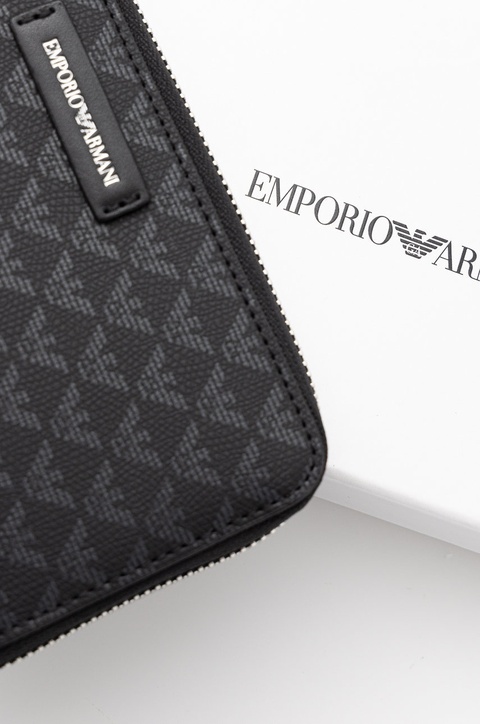 Emporio Armani portfel damski kolor czarny Y3H168 Y413E - zdjęcie produktu nr 2