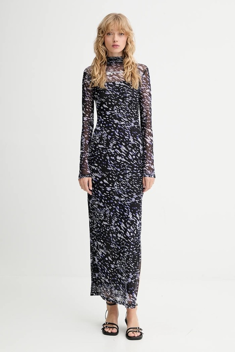 Karl Lagerfeld Jeans sukienka kolor czarny maxi dopasowana A4W13008 - zdjęcie produktu nr 1
