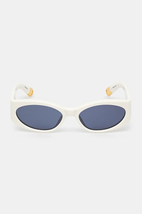 Jacquemus okulary przeciwsłoneczne OVALO kolor biały JAC4C7SUN - zdjęcie produktu nr 1