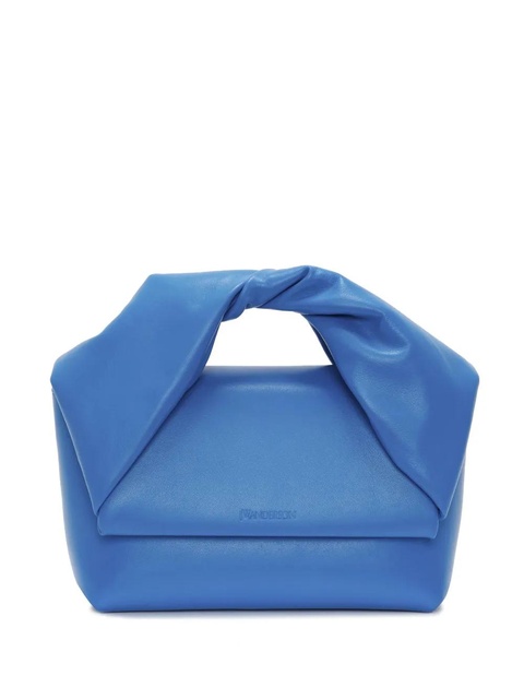 JW Anderson medium Twister leather shoulder bag - Blue - zdjęcie produktu nr 1