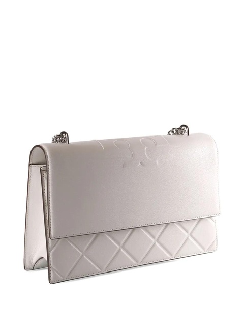 Tory Burch Fleming logo-embossed quilted shoulder bag - Grey - zdjęcie produktu nr 2