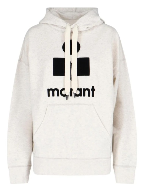 ISABEL MARANT Mansel logo hooded hoodie - Neutrals - zdjęcie produktu nr 1