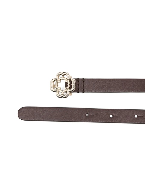 Maje clover-buckle leather belt - Brown - zdjęcie produktu nr 1