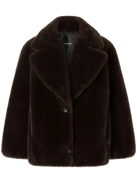 PINKO Alighieri faux fur coat - Brown - zdjęcie produktu nr 1