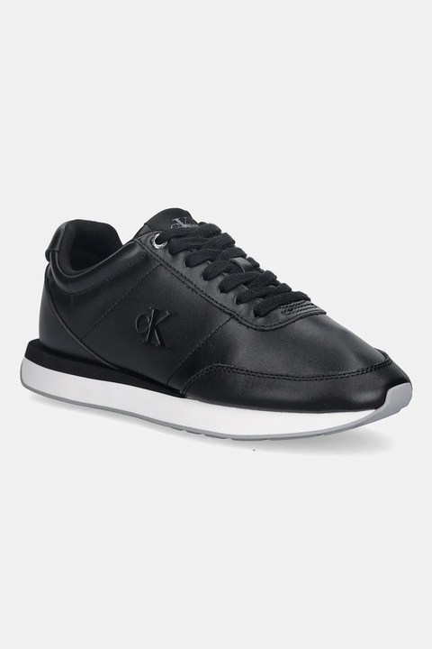 Calvin Klein sneakersy RETRO RUNNER LACE UP LTH MG damskie kolor czarny YW0YW01942 - zdjęcie produktu nr 1