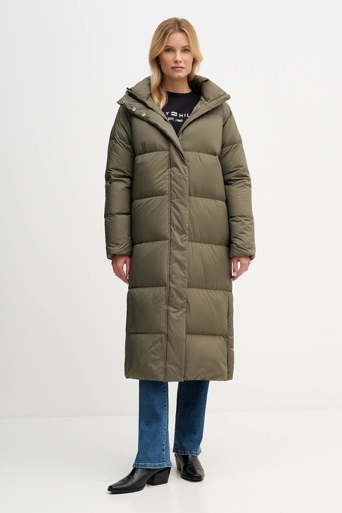 Tommy Hilfiger kurtka puchowa kolor zielony zimowa WW0WW46536 - zdjęcie produktu nr 1