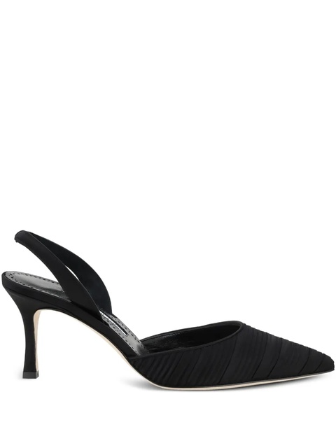 Manolo Blahnik 70mm Carolyne slingback pumps - Black - zdjęcie produktu nr 1