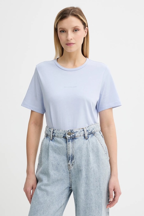 Marc O'Polo t-shirt bawełniany damski kolor niebieski 5000006452 - zdjęcie produktu nr 1