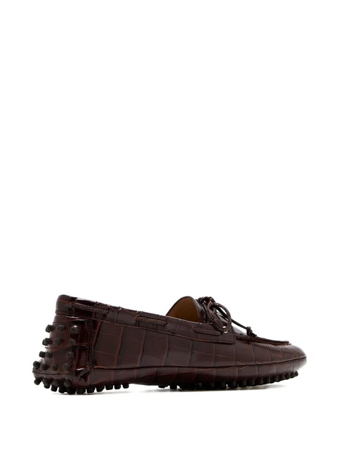 Le Monde Beryl crocodile-effect loafers - BRO COCO BROWN - zdjęcie produktu nr 2