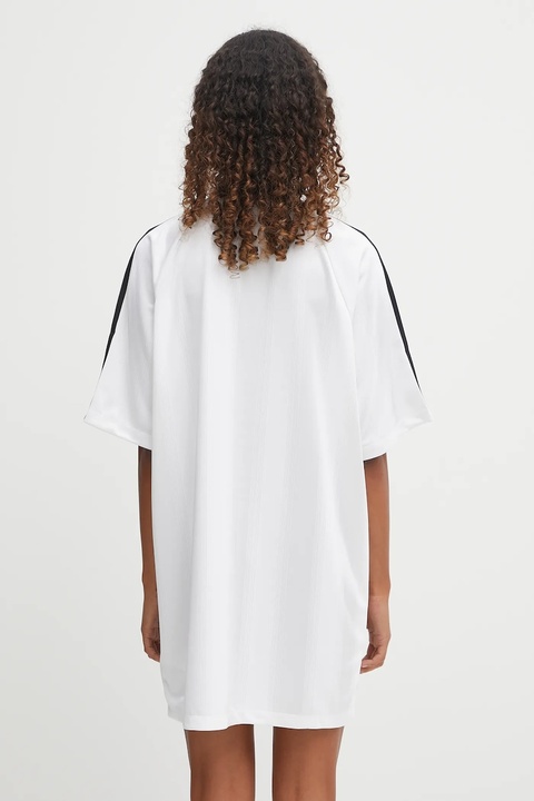 adidas Originals sukienka Jacquard Dress kolor biały mini oversize KB8153 - zdjęcie produktu nr 2