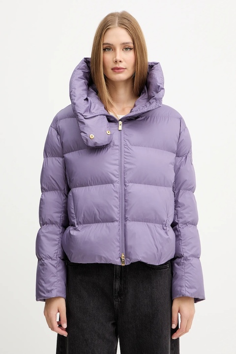 Pinko kurtka kolor fioletowy zimowa oversize 101602 A2P6 - zdjęcie produktu nr 1