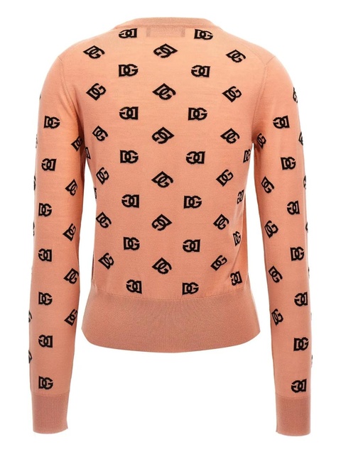 Dolce & Gabbana DNA wool-silk logo jumper - Pink - zdjęcie produktu nr 2