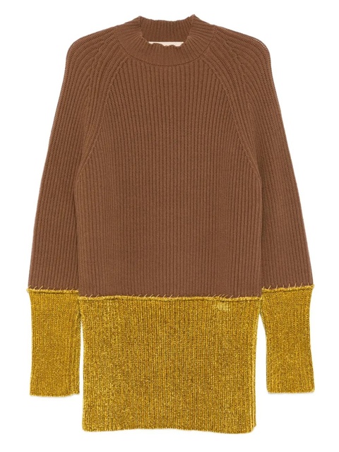 Marni ribbed colour-block sweater - Brown - zdjęcie produktu nr 1