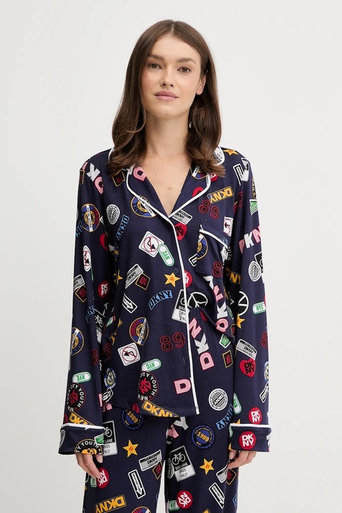 Dkny piżama damska kolor granatowy YI90076F - zdjęcie produktu nr 1