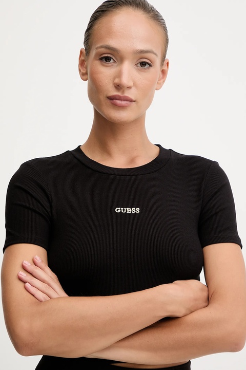 Guess t-shirt CARLA damski kolor czarny V5YP08 K8RT2 - zdjęcie produktu nr 2