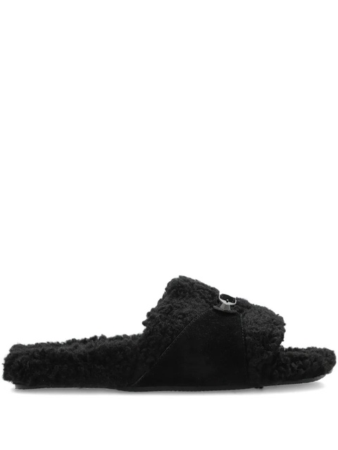 Balenciaga buckle strap slides - Black - zdjęcie produktu nr 1