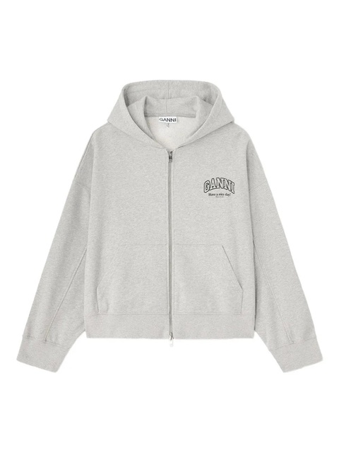 GANNI zip hoodie - Grey - zdjęcie produktu nr 1