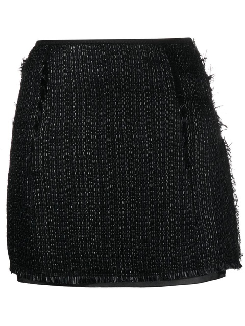 Lanvin metallic tweed A-line miniskirt - Black - zdjęcie produktu nr 1