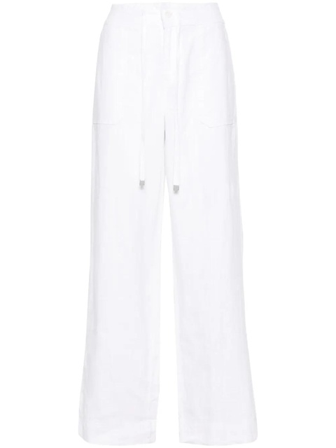 Lauren Ralph Lauren drawstring-waist linen trousers - White - zdjęcie produktu nr 1