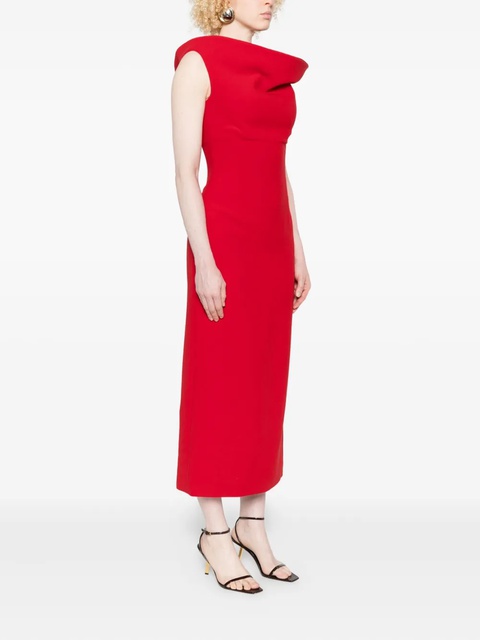 Magda Butrym off-shoulder midi dress - Red - zdjęcie produktu nr 2