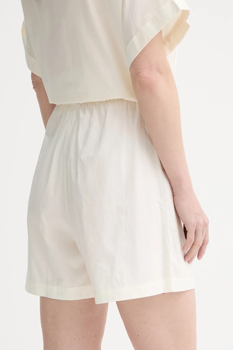 Sessun szorty bawełniane damskie kolor beżowy gładkie high waist 25206002 - zdjęcie produktu nr 2