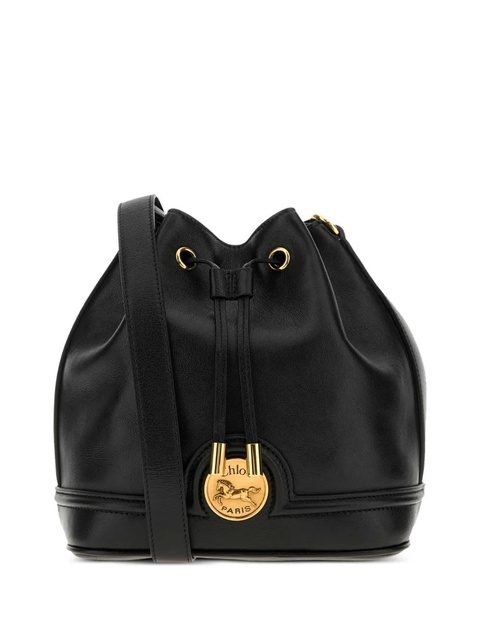 Chloé leather bucket bag - Black - zdjęcie produktu nr 1