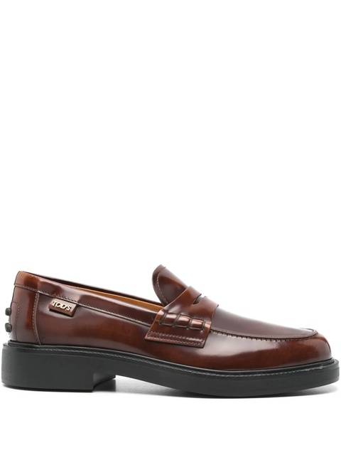Tod's leather loafers - Red - zdjęcie produktu nr 1