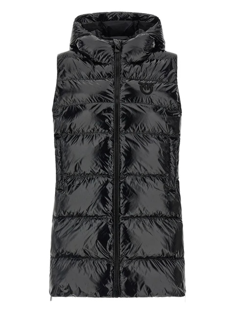 PINKO quilted hooded gilet - Black - zdjęcie produktu nr 1