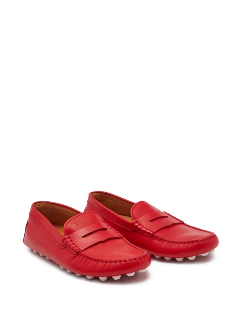Tod's pre-owned leather loafers - Red - zdjęcie produktu nr 2