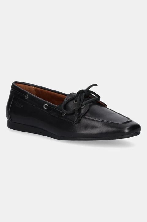 Vagabond Shoemakers mokasyny skórzane HILLARY damskie kolor czarny na płaskim obcasie 5925-401-20 - zdjęcie produktu nr 1