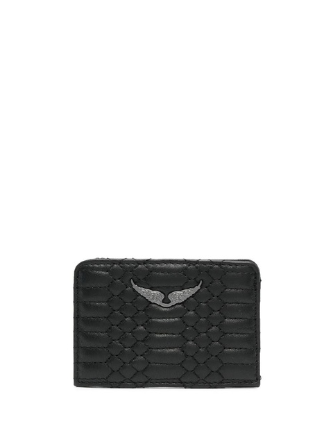 Zadig&Voltaire logo-plaque lambskin wallet - Black - zdjęcie produktu nr 1