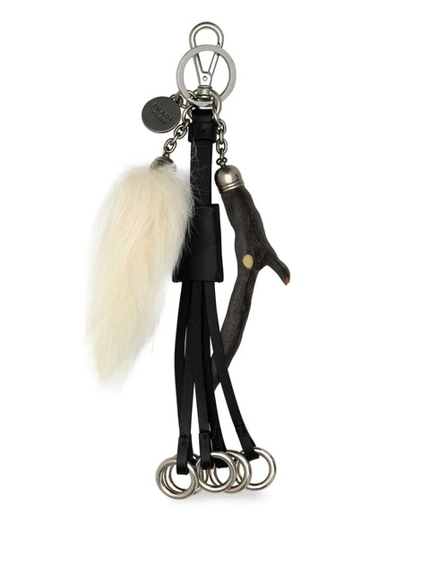 Prada leather keyring - Black - zdjęcie produktu nr 2