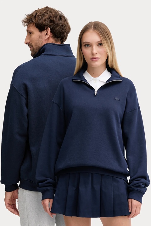 Lacoste bluza bawełniana kolor granatowy gładka SH7759 - zdjęcie produktu nr 1