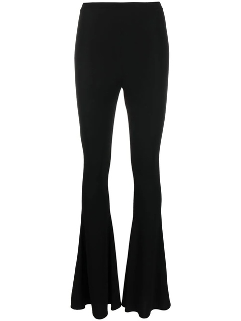 Magda Butrym jersey flared trousers - Black - zdjęcie produktu nr 1